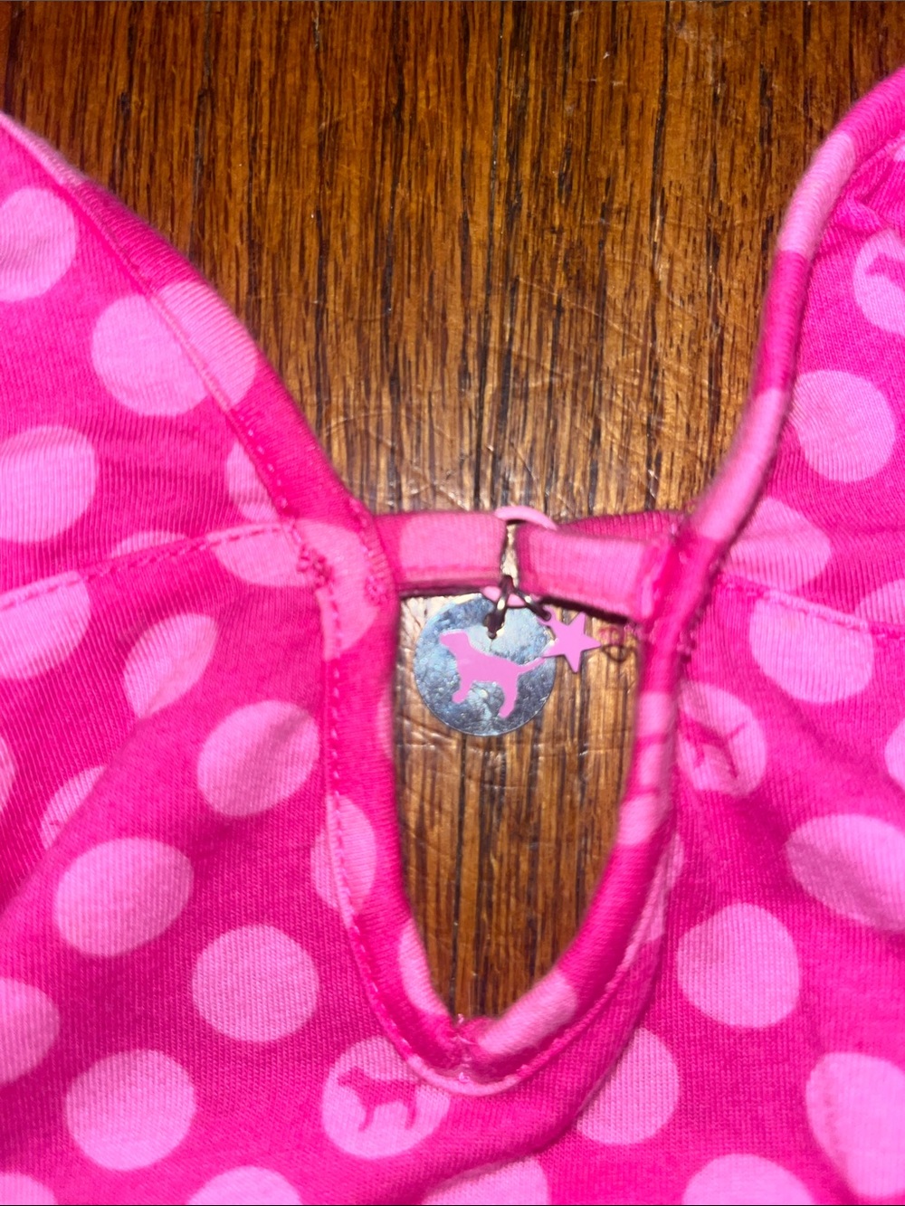 PINK | Victoria's Secret Hot Pink Polka Dot Slip - Picture 2 of 4